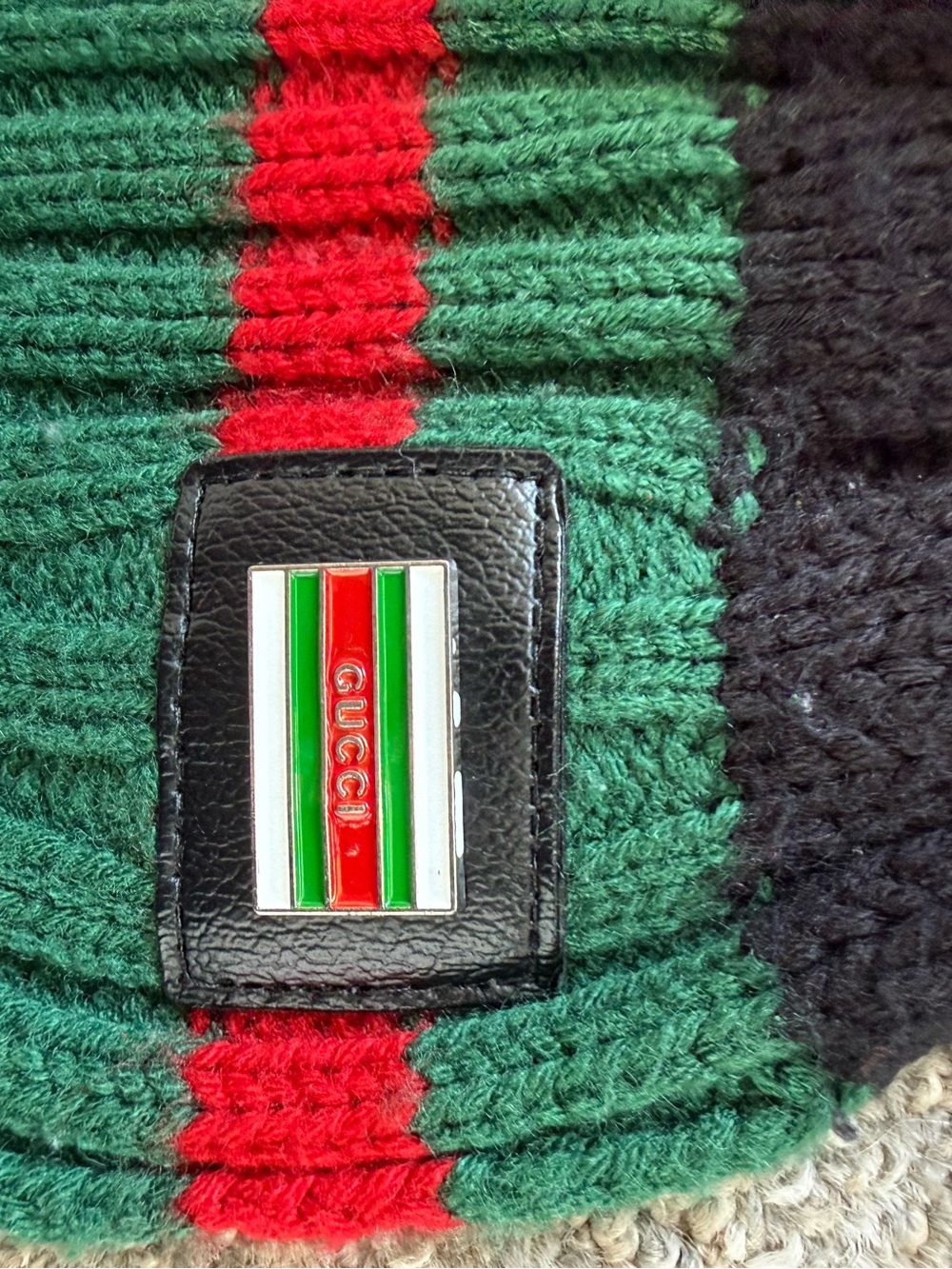 Gucci Vintage Web Knit Scarf - Picture 4 of 4